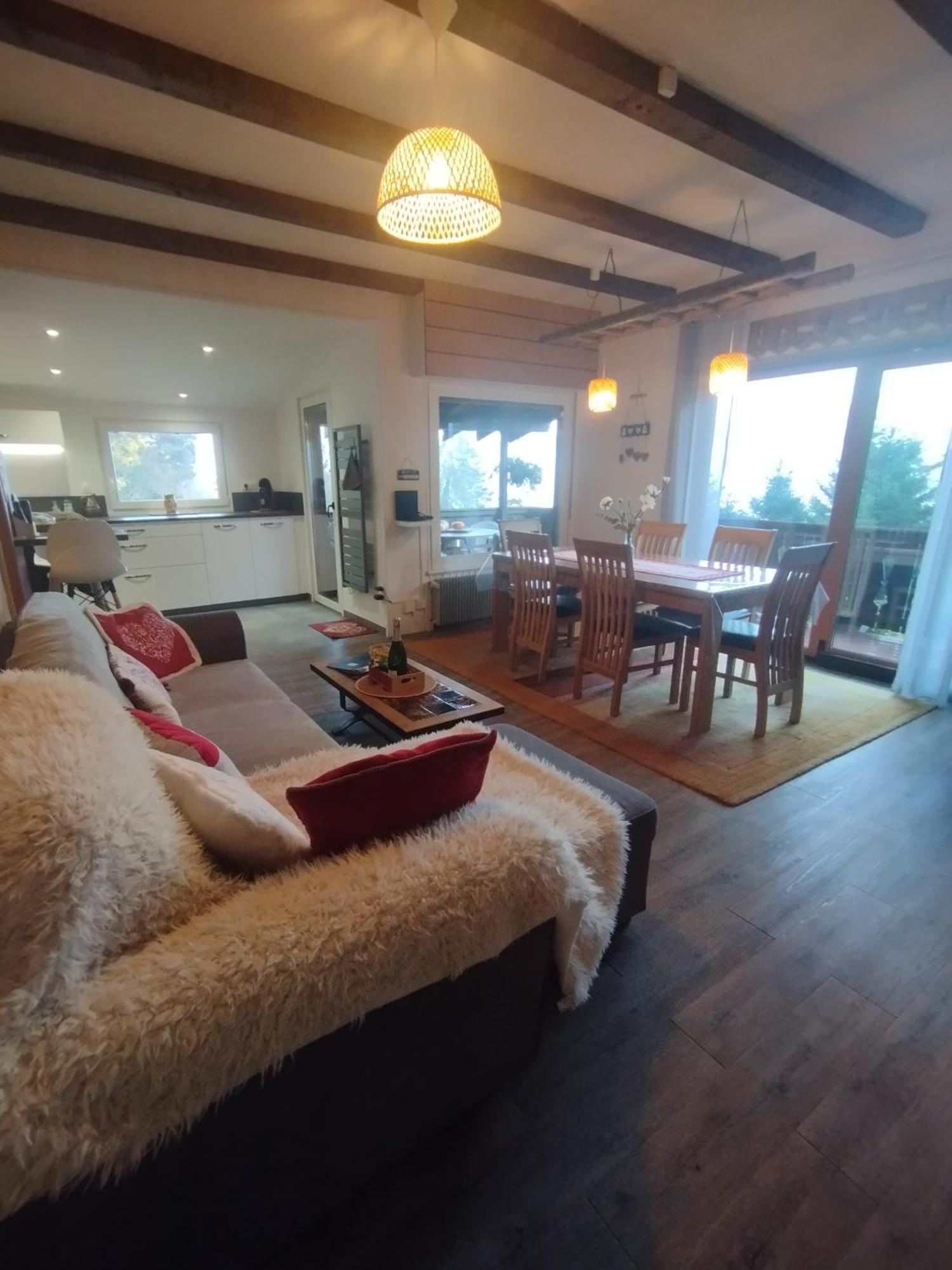 Chalet Au Bois Des Ecureuils Classe Trois Etoiles. Muhlbach-sur-Munster Exteriör bild